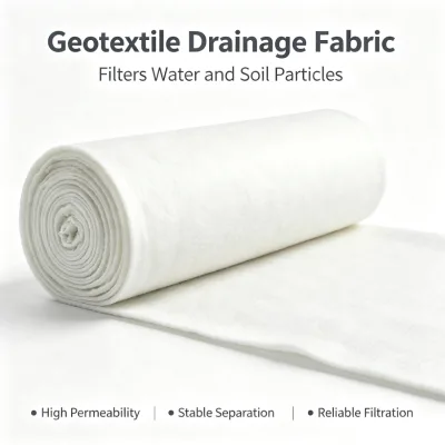 Custom Geotextile Protective Layer Used Together With HDPE Geomembrane Anti-Seepage System