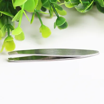 Low MOQ Stainless Steel Mini 7 cm Eyebrow Tweezers Eyelash Extension Tweezers
