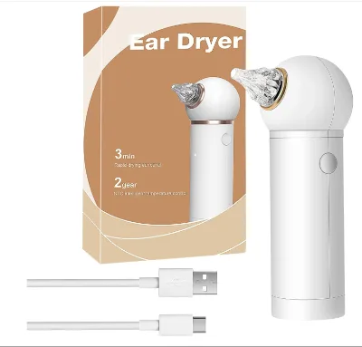Ear Dryer Soothing Electronic Warm Air Ear Dryer for Swimming and Hearing Aid Use