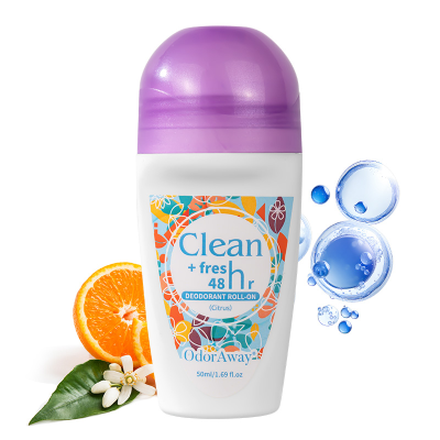 Natural Ingredients 72 Hour Odor Control Aluminum Free Roll on Antiperspirant Deodorant