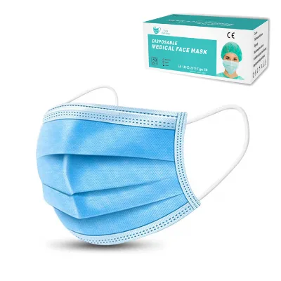 CE Approved EN14683 Type II Surgical Face Mask Logo Customized Printing Disposable Medical Facemask Masque Mascara Facial
