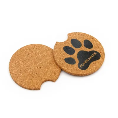 Classic Eco-friendly Non-slip Wooden Coasters With Custom Engraving Logo