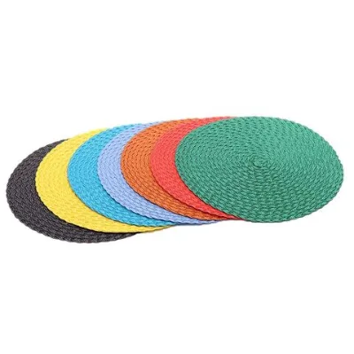 Wholesale pattern waterproof non-slip circular sustainable table placemat
