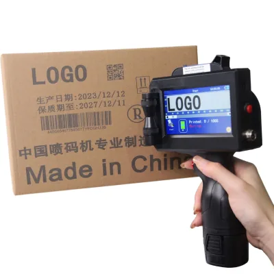 All Surfaces Printing Portable Handheld Mini Inkjet Printers Carton logo Maker Design logo Printing Machine 6 Color Printer