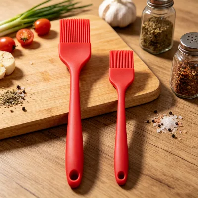 Heat Resistant Food Cooking Brush for Oil, Sauce, Baking, BBQ and Grill, Silicone Basting Pastry Brush