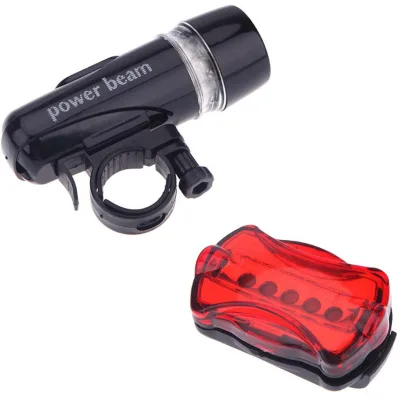 Promotional LED Bike Light AAA Battery Power Supply Bike Front Light Sets