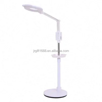 Led Light with 5X 8X 10X Floor Magnifying Glass Lamp for Eyelash Extension Aesthetics Beauty Salon Spa Use