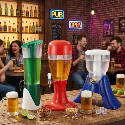 One-Stop Service Cleaning Easy Portable Quality Faucet Reliable 2L 2.5L 3L Beer Tower With Ice Tube