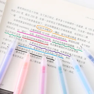 Candy Colored 12 Color Student Small Fresh Macaron Pen Simple Transparent Matte Color Gel Pen 0.5mm