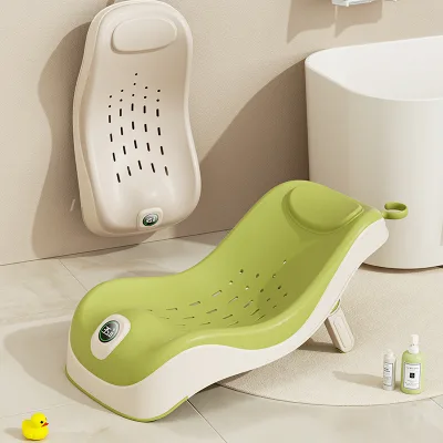 High Quality PP Children's Shower Rack Non slip Children's Seat Hair Wash Stand Foldable Height Children's Shower Bed