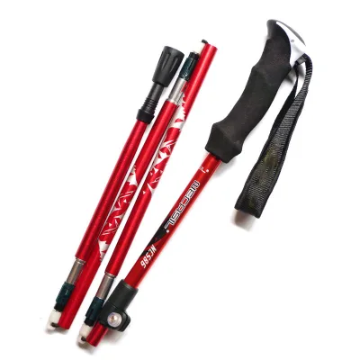 5 Sections Ultralight 7075 Folding Walking Stick With EVA Cork Grip