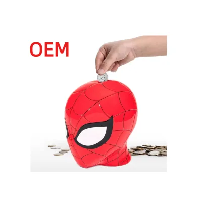 Wholesale Custom Spider-Man PVC Figural Bank Toys for Decoration