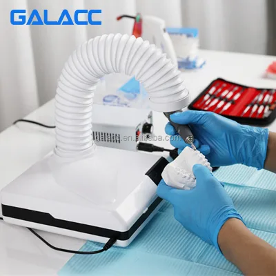Dental Desktop Vacuum Cleaner Convenient Desktop Vacuum Power With Led Lamp Dust Collector Laboratory Equipment