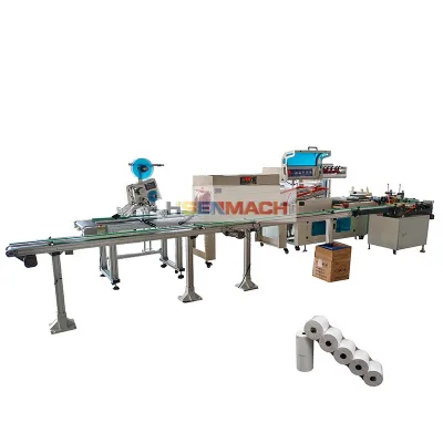 Cash Register Paper Roll Rewinding Slitter Thermal Paper Roll Making Machine Slitting Rewinder and Packing Machine