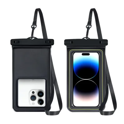 IPX8 Floating Waterproof Phone Pouch Floatable Waterproof Phone Case Dry Bag for Swimming With Lanyard for iPhone Samsung Cover