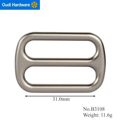 Tri Glide Slide Buckle One Bar Strap Adjuster for Backpack Straps Dog Collars Belts Non Slip