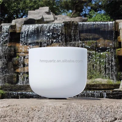 HM Wholesale Milky Quartz Crucible Crystal Singing Bowl Low Price Kvka Crystal Singing Bowl Smooth Quartz Crystal Singing Bowl
