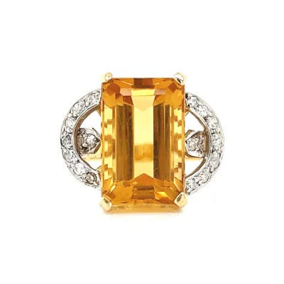 925 Silver Citrine Gemstone Ring Factory Wholesale Custom Design Packaging Delivery to Client Designated Warehouse
