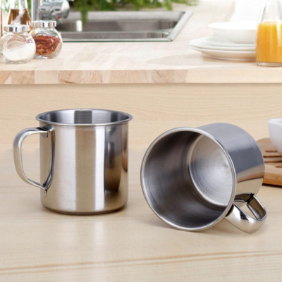 Outdoor Travel Stainless Steel Coffee Mug Handle Eco-Friendly Drinkware for Hot/Cold Drinks Camping Office Use Thermal
