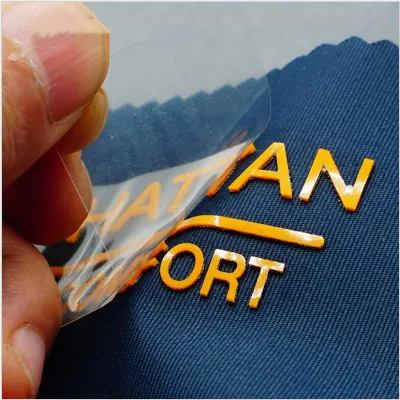 China Direct Sale Heat Transfer Silicone LOGO Molding Injection Silicone Transfer Designs Label for T Shirts