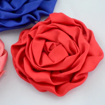 Artificial Decorative Handmade Chiffon Fabric Flower Patches for Dresses Clothing