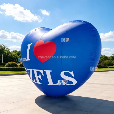 Giant Inflatable Heart Custom Love Sign Balloon for Valentine Day Wedding Party Outdoor Event Decoration