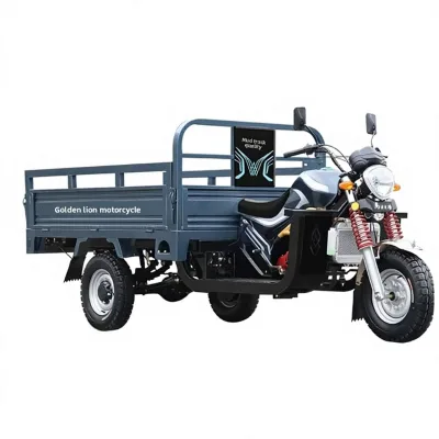 Three-Wheel Motorcycle Agricultural Tricycle Open Motorized Cargo Dumping Electric Gasoline-Powered 3C Certified 400kg+ Payload