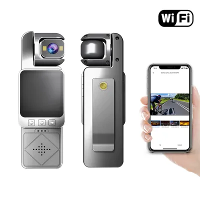 DV02 Mini Pocket Camcorder HD 1080p Action Camera Night Vision Bike Sport Camera Recorder Wi-Fi Back Clip for Sports Recording