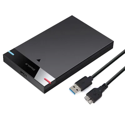 2.5-Inch SATA/SSD HDD Enclosure 9.5mm Thin NAS Storage Device for Internal Floppy Drive USB 3.0 External Hard Drive