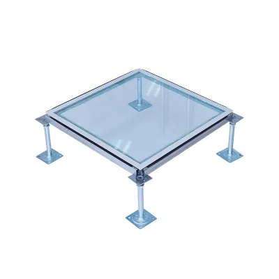 600mmX600mm Raised Mirror Floor Glass Panels for Data Center Observation