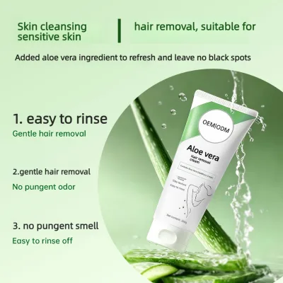 Wholesale Aloe Extract Soothing Hair Removal Cream Mild Formula Full Body Use Arms Legs Underarm Depilatory Cream