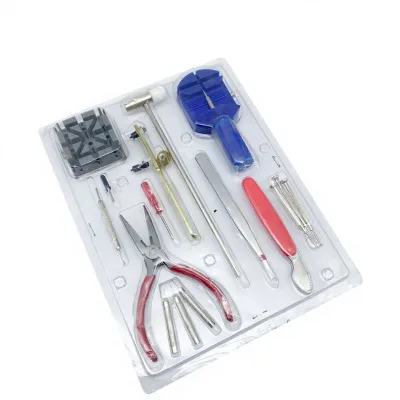 DIY Watch Repair Tool Set 16-Piece Kit for Maintenance Disassembling Watches Removing Bands Replacing Batteries Opening Case