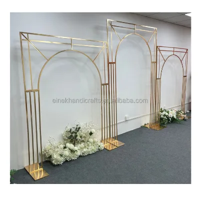 Gold Arch Wedding Arch Metal Floral Truss Arch Stereo 3pcs/set