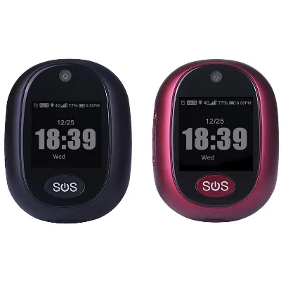 Australian Elderly Patient Outdoor Tracking Tiny 4G GPS Tracking Bracelet with Lanyard Senior GPS 4G SOS Alarm Button