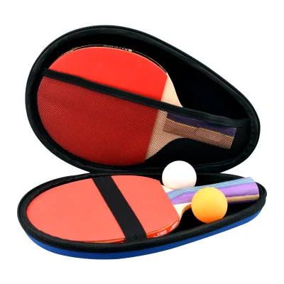Gourd-shaped Hard Shell Table Tennis Racket Case, Pressure-resistant, Customizable with Printed Logos