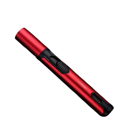 Custom Logo Blue Flame Cigar Lighter Portable Windproof Butane Airbrush Flamethrower for Kitchen & Outdoor With Humidors