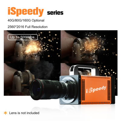 1-megapixel 1280 X 1024 Pixel Size 14.6um 10 GigE 100000frame High Speed Camera for University Scientific Research
