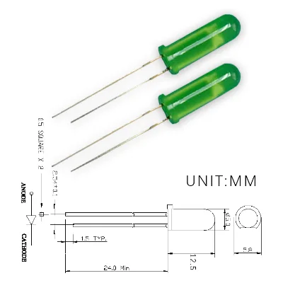 Highlight quality long life 4mm green red yellow Super Bright Round Dip LED light emitting diode Luminous Diodes diode 1000MOQ