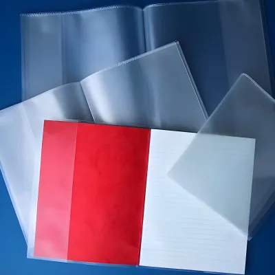 Transparent Book Cover, Pocket Style, Waterproof and Oil-resistant, Available in Multiple Sizes Perfect for School