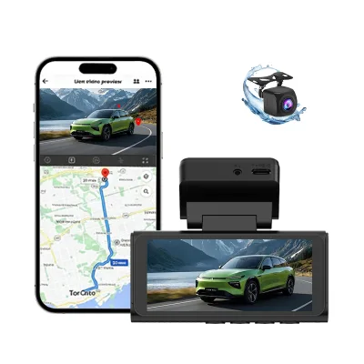 Factory Direct 4G GPS Driving Recorder 4K Dashcam 3.69 Inch HD Dual Lens ADAS BSD LCA G-Sensor Real-Time Monitoring