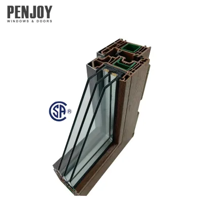 UPVC Swing Windows Doors European Design Tempered Glass Low-E Heat Insulation Sound/Windproof Exterior Use for Bedroom Bathroom