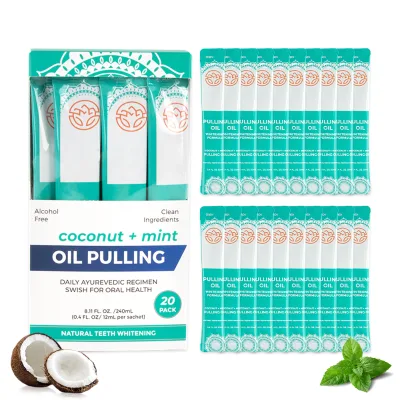 Wholesale Alcohol Free Mouthwash Mint Fresh Breath Strips Mouthwash Coconut Oil Pulling Mouth Wash Portable