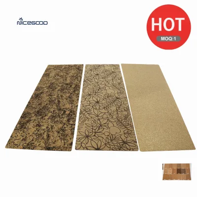Organic Sustainable Rubber Cork Yoga Mat Set Eco-friendly Custom Cork Wheel Strap Block Bricks Ball Yoga Kit Oem Logo