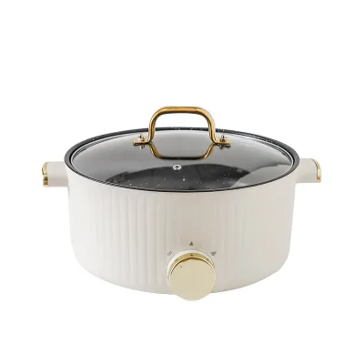 Electric Portable Pot Steamer Cooking Pot Frying Pan Non Stick
