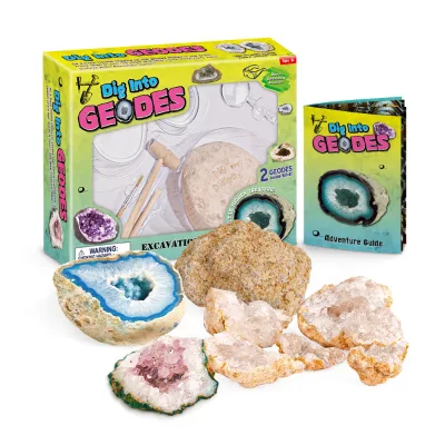New Arrival Fresh Toy Dig Into Geodes Eco-friendly Dig Toy Set Educational Nature Geodes Dig Kit Rock Mining Toy