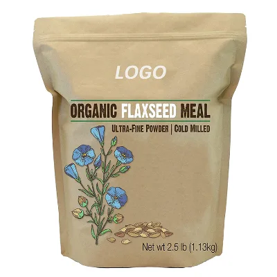 Organic Flaxseed Meal, 2.5 Lb, Gluten Free, Ground Ultra Fine Powder, Cold Milled, Keto Friendly Wholesale ODM OEM