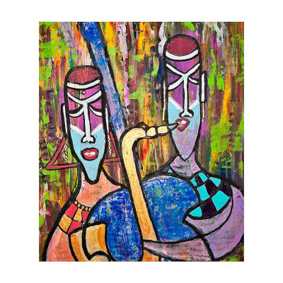 Modern HD Abstract Retro Art Figure Printed Poster Large Personality Art Wall Paintings Display Printed Canvas Art