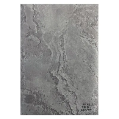 Halong Fashion Marble High Glossy Design PVC Decorative Film for Interior Decor Vacuum Film