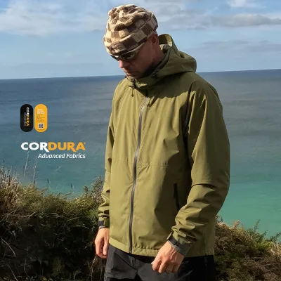 QUICKSHOW CORDURA Waterproof Windproof Zipper Outdoor Jackets High Quality Windbreaker Ripstop Unisex Outdoor Activewear Hiking