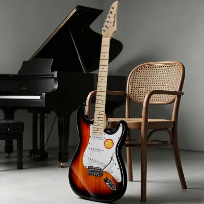 Factory Direct High Gloss Finish ST Electric Guitar Kit for Bulk Order Wholesale